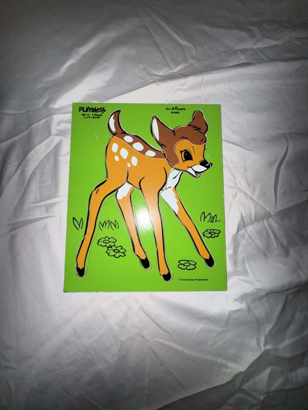 Playskool Walt Disney Bambi Wooden Puzzle 7 Pieces